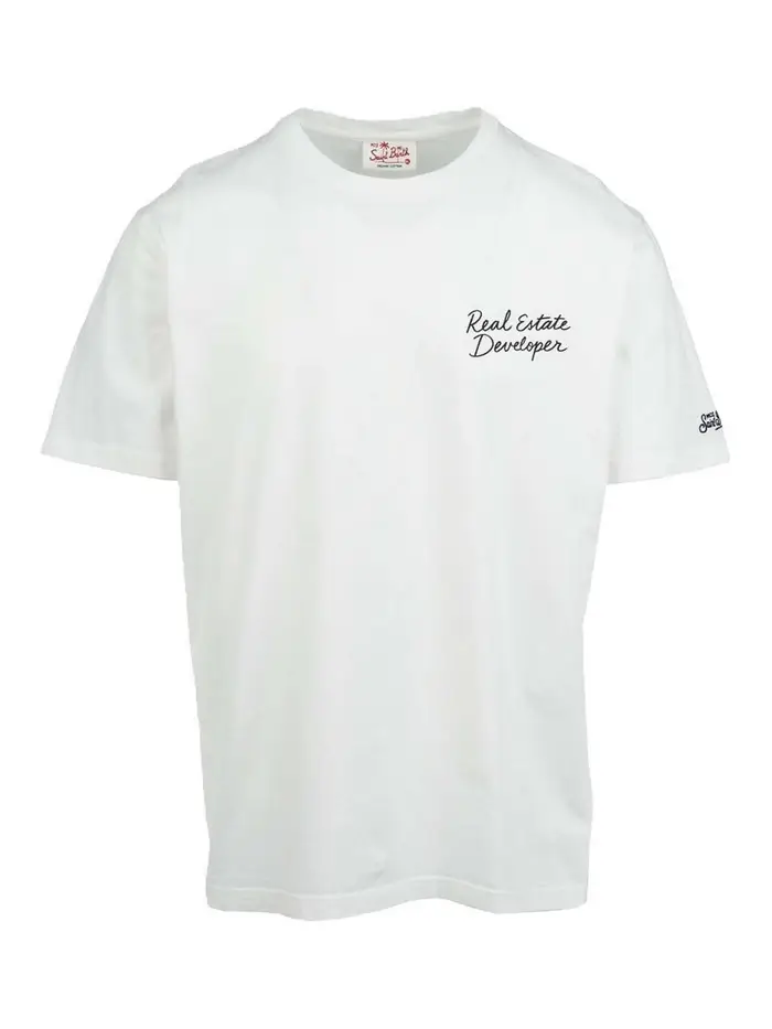 Mc2 Saint Barth T-shirt uomo Portland in cotone Bianco