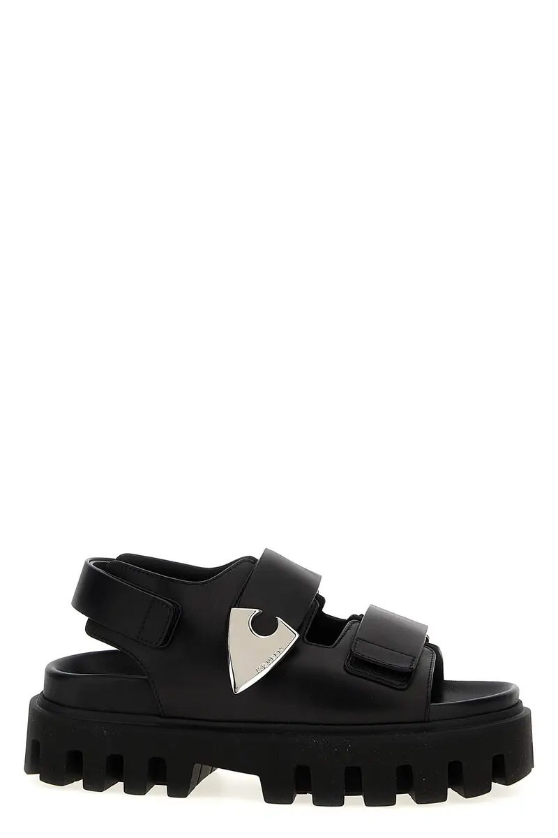 MCQUEEN Sandalo Parachute Nero