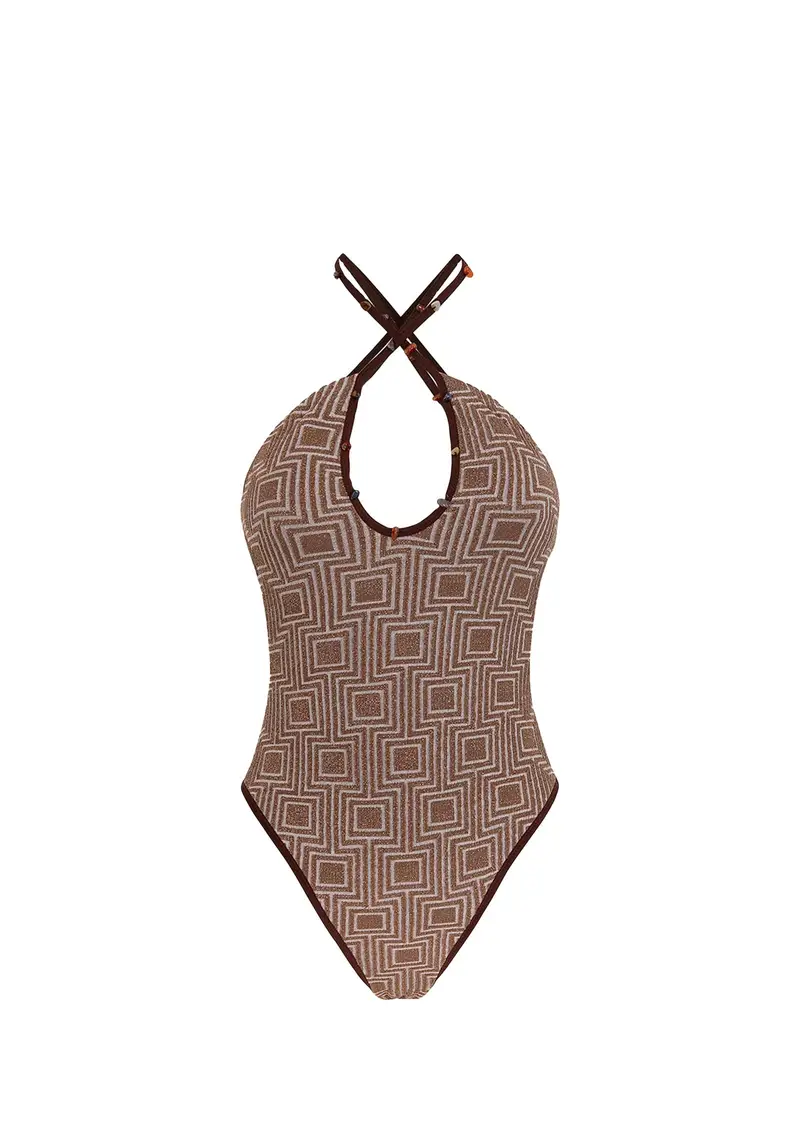 Me Fui Costume Monokini Brown