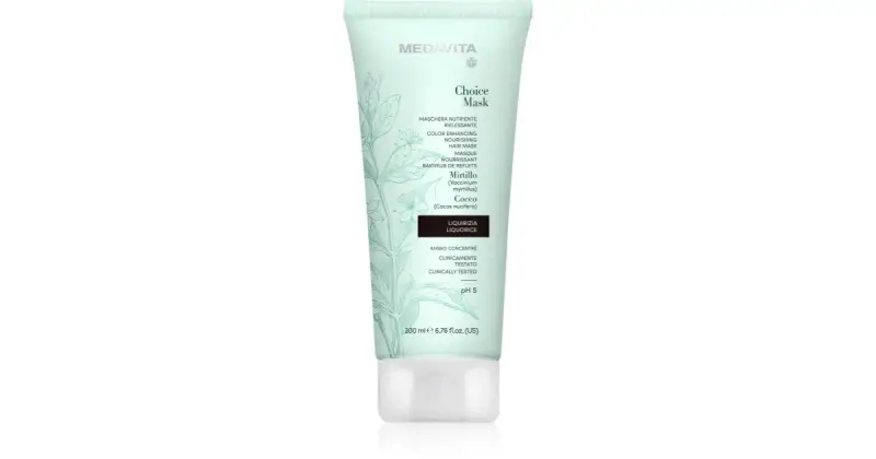 Medavita Choice Liquorice maschera nutriente per capelli tinti 200 ml