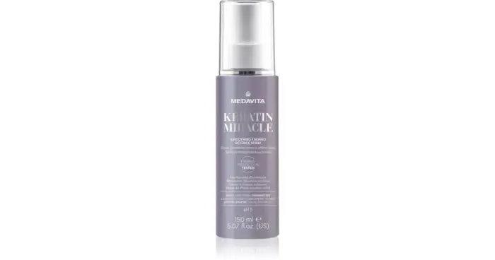 Medavita Keratin Miracle Defence Spray termoprotettivo per piastra e arricciacapelli per capelli 150 ml