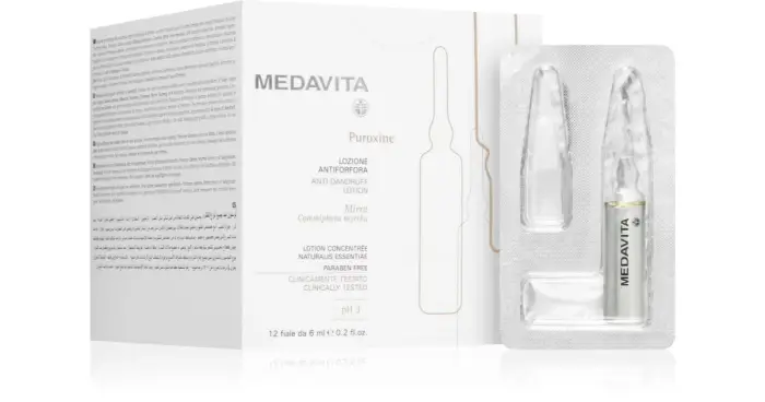 Medavita Puroxine siero per il cuoio capelluto contro la forfora 12x6 ml