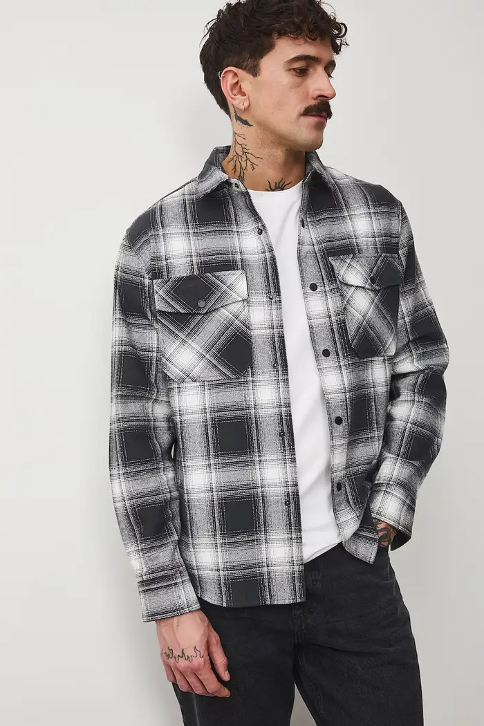 Medicine camicia in cotone Nero
