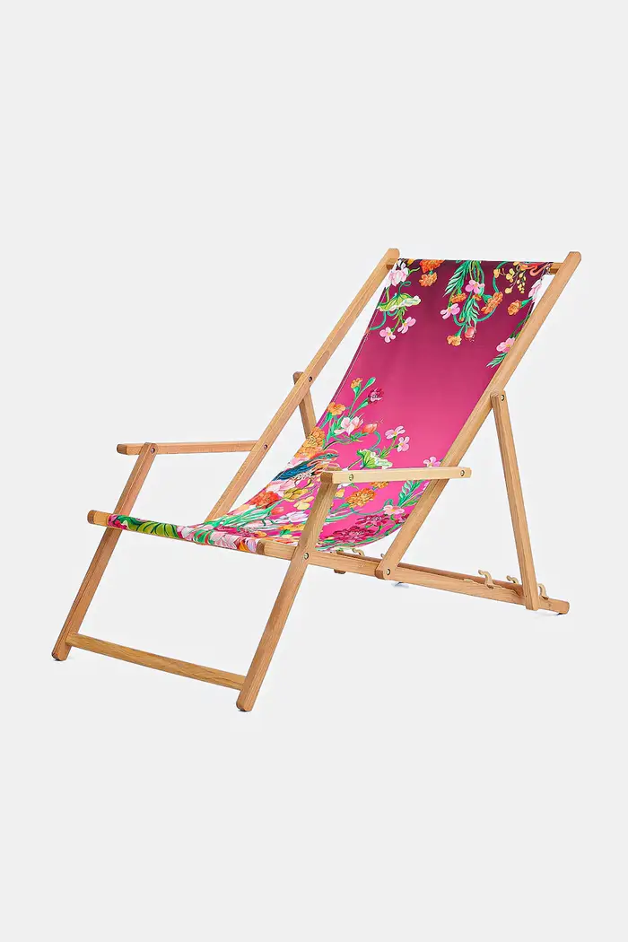 Medicine lettino con bracciolo in legno di faggio Multicolore