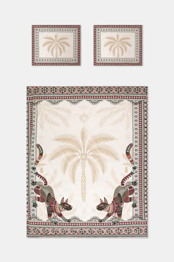 Medicine set di biancheria in percalle di cotone Beige