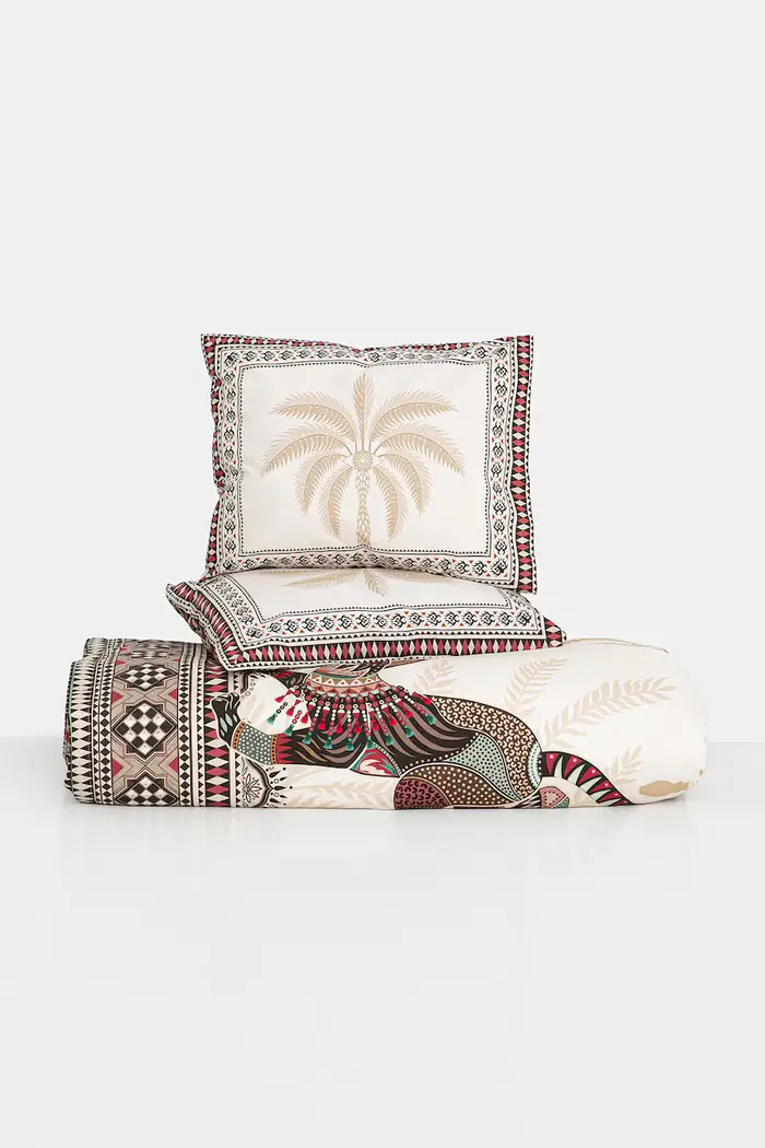 Medicine set di biancheria in percalle di cotone Beige
