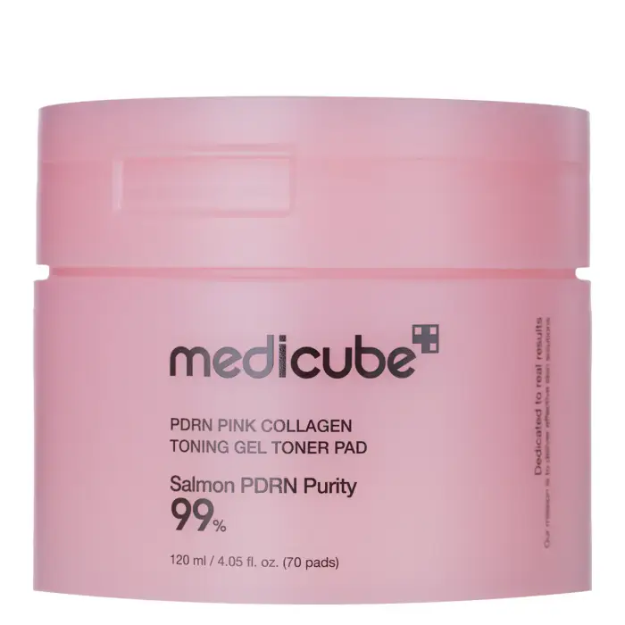Medicube PDRN Pink Collagene Tonning Gel Pad Tonico con Collagene 70 pz