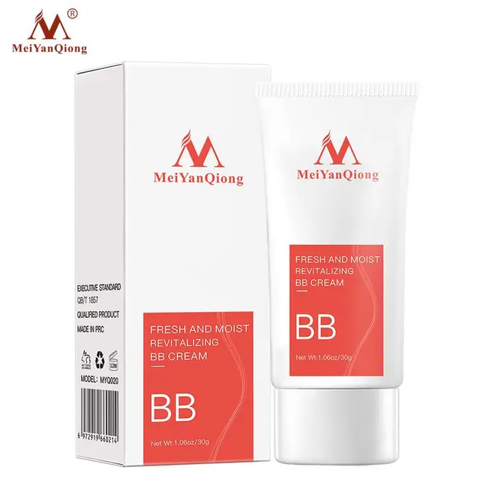 MeiYanQiong Fresco e umido rivitalizzante BB Cream Trucco Cura del viso Sbiancamento Fondotinta compatto Correttore Previeni la cura della