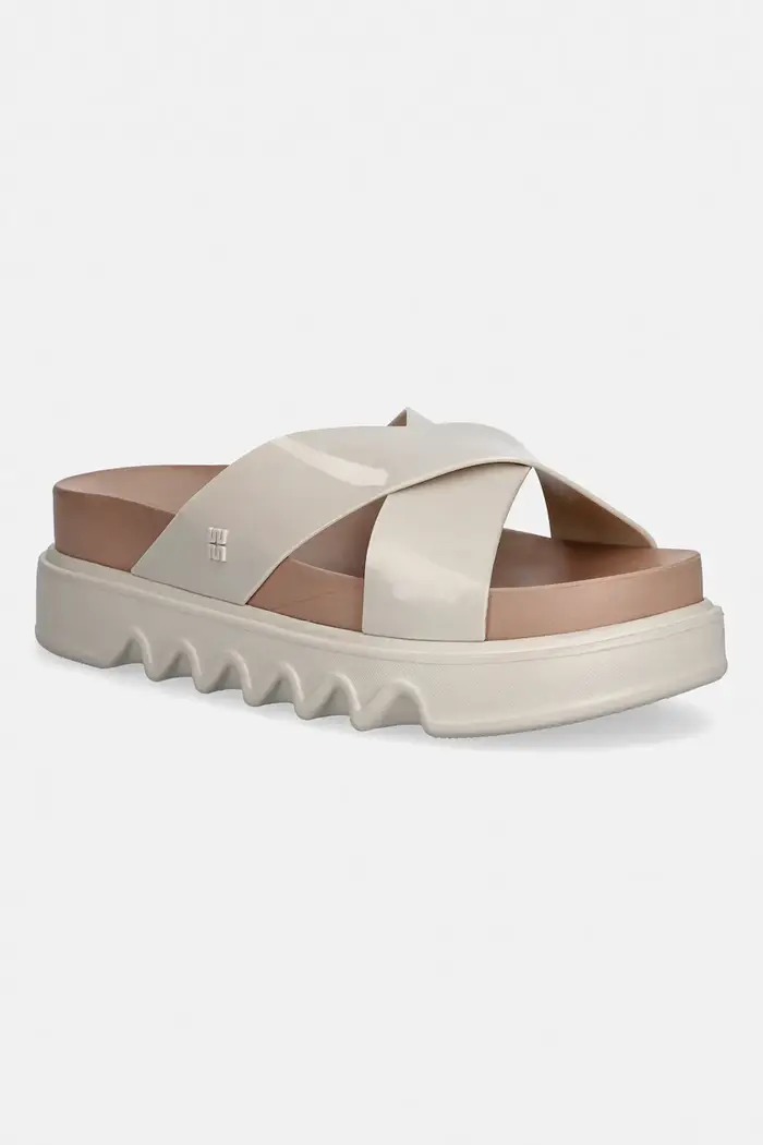 Melissa ciabatte slide COZY CROSS PLATFORM AD Beige