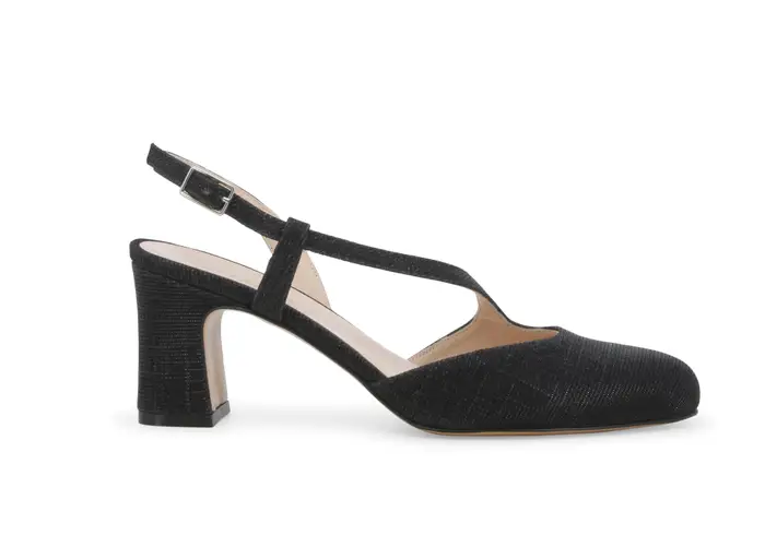 Melluso Décolleté donna in tessuto galassia nero x517q