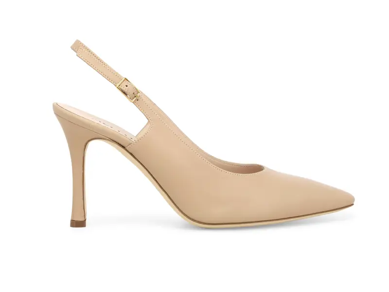 Melluso Décolleté donna slingback in pelle fondotinta d188q