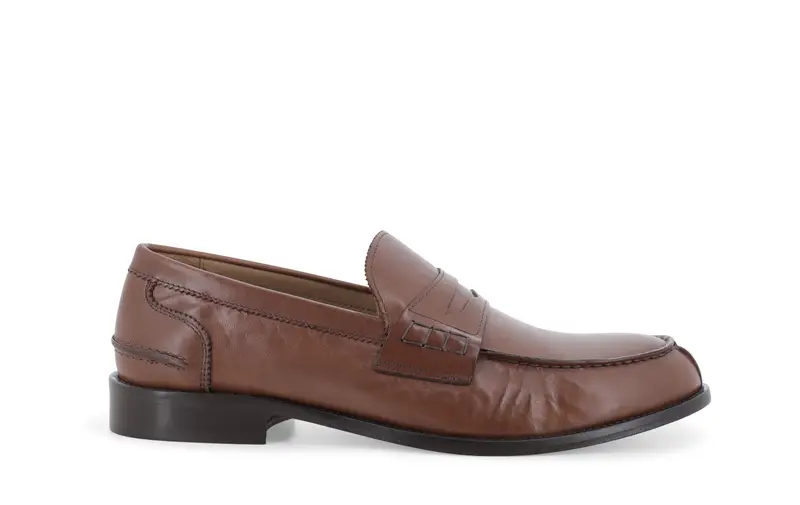 Melluso Mocassino penny loafer in camoscio tortora u0890q