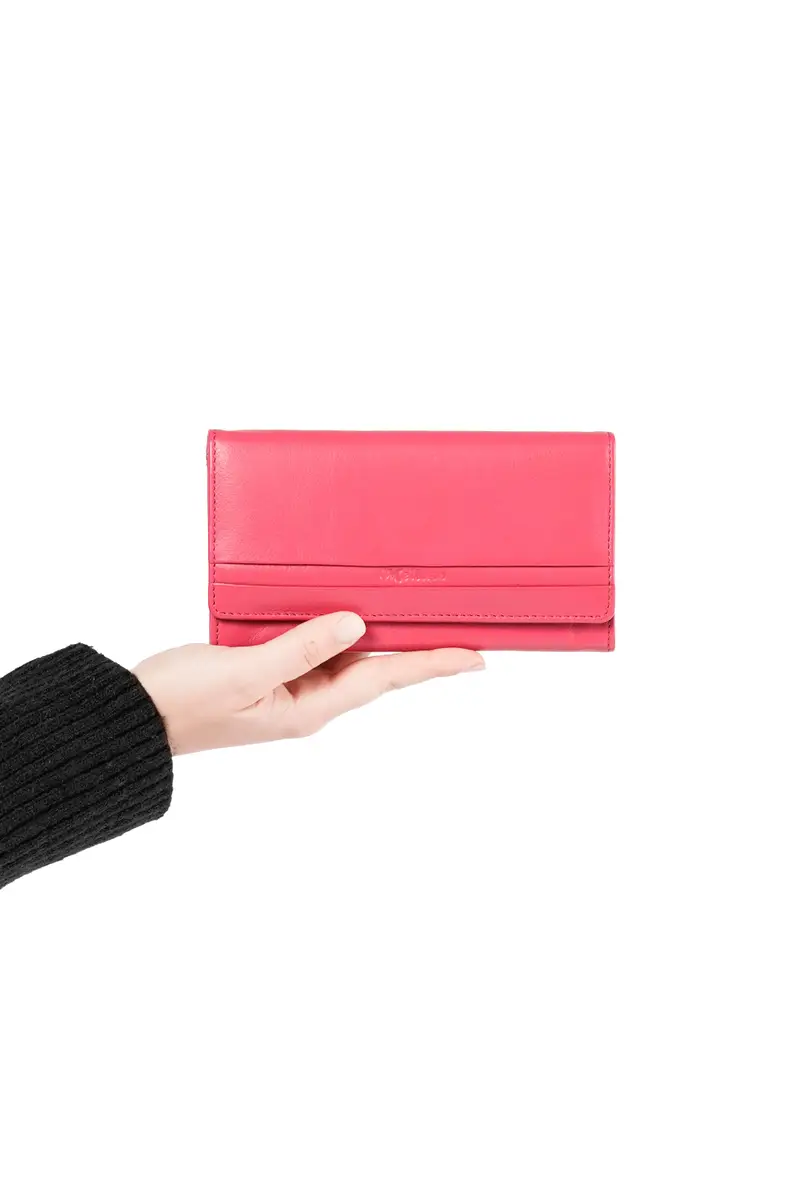 Melluso Portafogli donna in pelle fuxia cp215