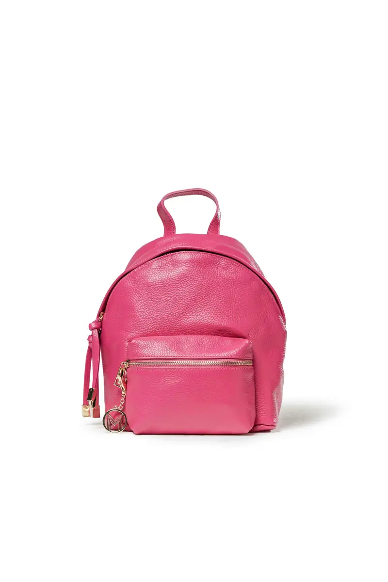 Melluso Zaino donna in pelle fucsia bor5356