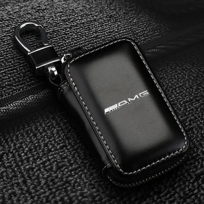 Mercedes-Benz Portachiavi Auto Coperture Uomo Portachiavi Vera Pelle Portafogli Portachiavi Auto Borsa Per AMG GLE GLS GLC CLA GLB ML C500