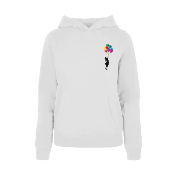 Merchcode Felpa con cappuccio da donna Girl Floating Away Noir