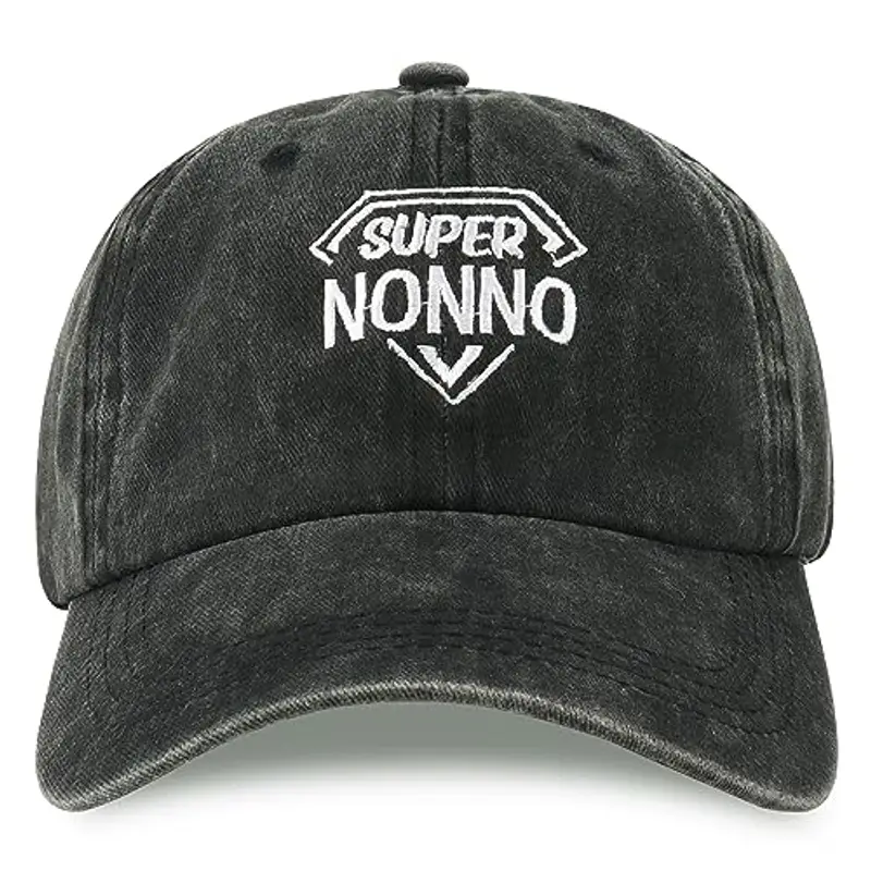 Merclix Regalo Nonno Natale Cappello Baseball Uomo con Visiera Nonno Regalo Cappellino per Nonno Nonno Idee Regalo Regali Nonno Compleanno