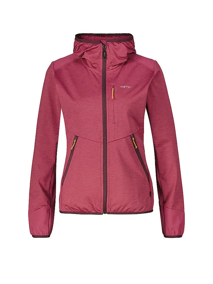 Meru Giacca in pile da donna Silkeborg Stretch con cappuccio bacca