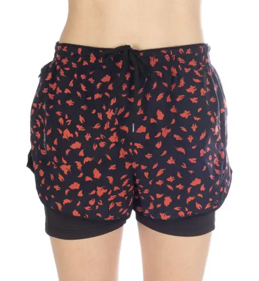 Kaymountain Stromboli 2 in 1 W - pantaloni corti - donna Black