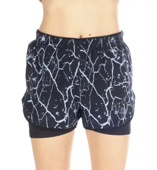 Kaymountain Stromboli 2 in 1 W - pantaloni corti - donna Blue