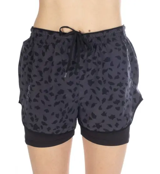 Kaymountain Stromboli 2 in 1 W - pantaloni corti - donna Grey