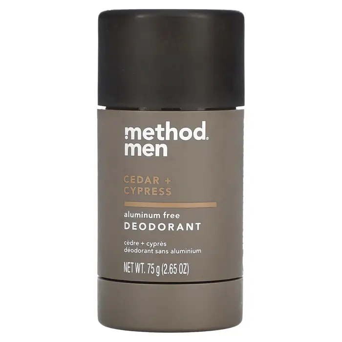 Uomo, Deodorante, Cedro + Cipresso, 2,65 oz (75 g)