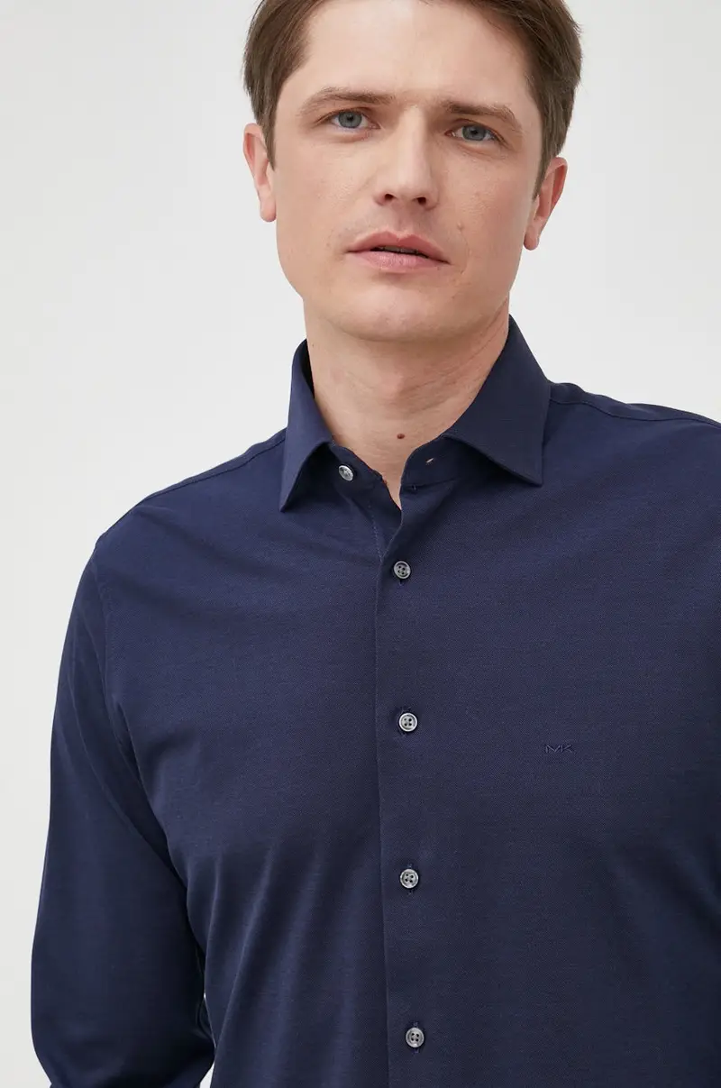 Michael Kors camicia in cotone uomo Blu navy