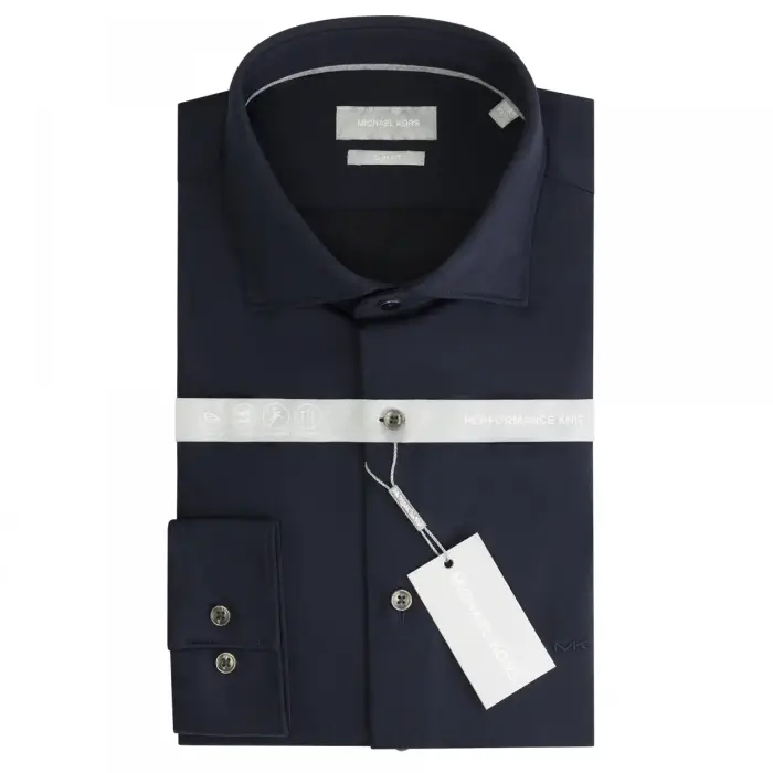 Camicia in maglia performance slim Michael Kors Bleu