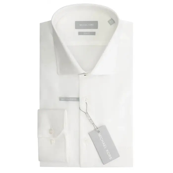 Camicia slim fit Michael Kors Pinpoint Oxford Blanc