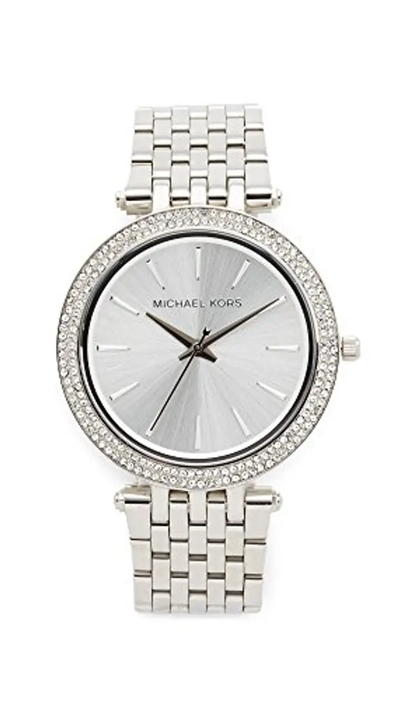 Michael Kors Darci Orologio al quarzo analogico con cinturino in acciaio inossidabile tono argento da donna MK3190
