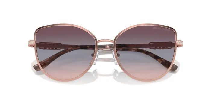 Michael Kors Donna MK1144B CATALONIA 11080J Occhiali da sole Metallo Oro Rosa Cat Eye Normale Sfumato