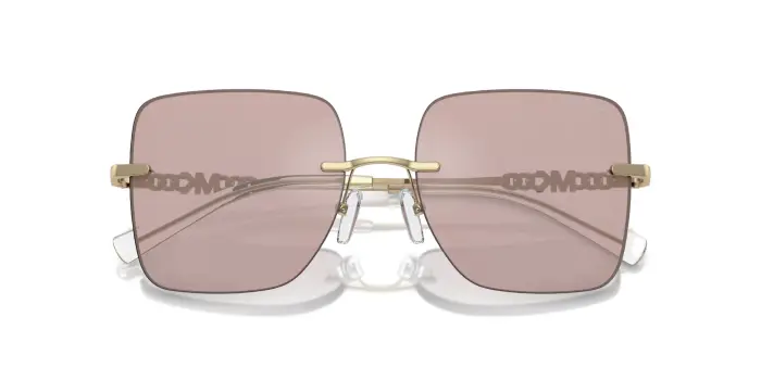 Michael Kors Donna MK1150 QUéBEC 1014VS Occhiali da sole Metallo Rosa Rosa Squadrata Normale Specchiato
