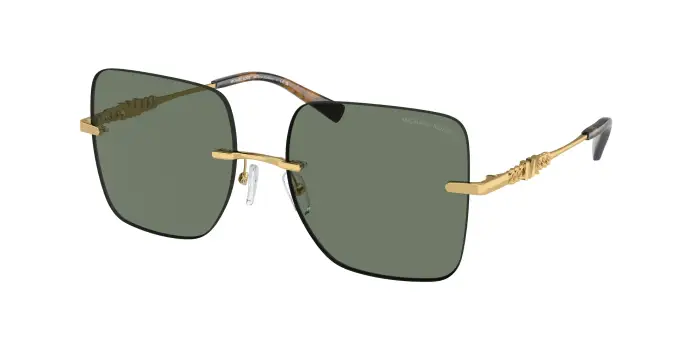 Michael Kors Donna MK1150 QUéBEC 18963H Occhiali da sole Metallo Verde Verde Squadrata Normale