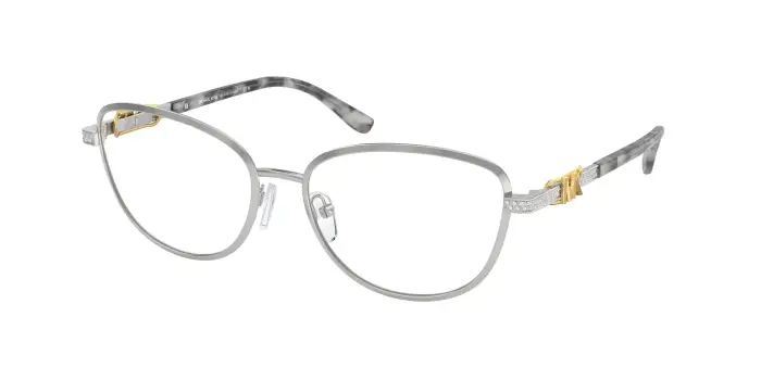 Michael Kors Donna MK3076B CORDOBA 1893 Montature da vista Metallo Argento Trasparente Cat Eye Normale