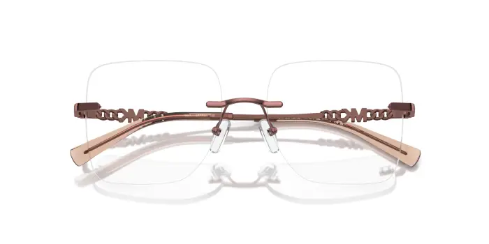 Michael Kors Donna MK3078 GIVERNY 1900 Montature da vista Metallo Rame Trasparente Squadrata Normale