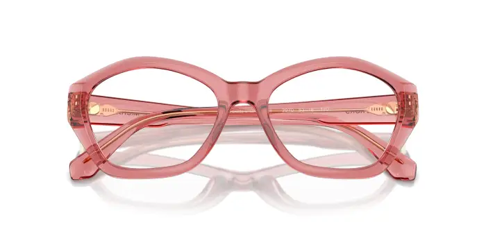 Michael Kors Donna MK4116U SEASIDE 3970 Montature da vista Iniettato Rosa Geometrica Normale