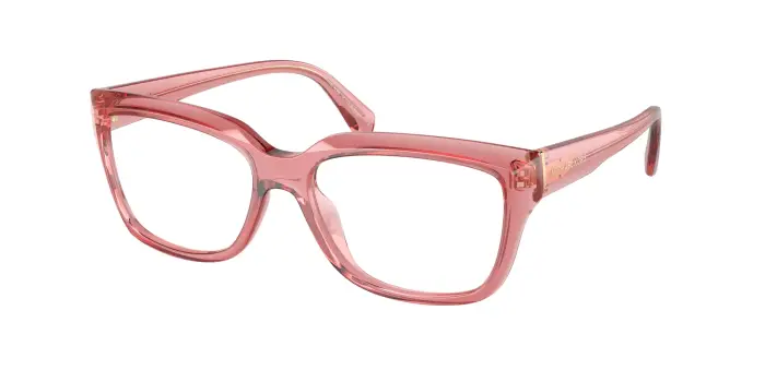 Michael Kors Donna MK4117U BIRMINGHAM 3970 Montature da vista Iniettato Rosa Trasparente Squadrata Normale