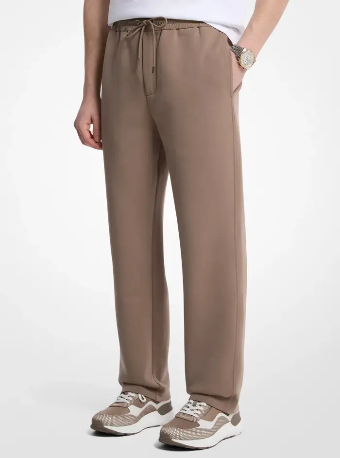 Michael Kors Mens MK Joggers in misto cotone - Marrone - Michael Kors