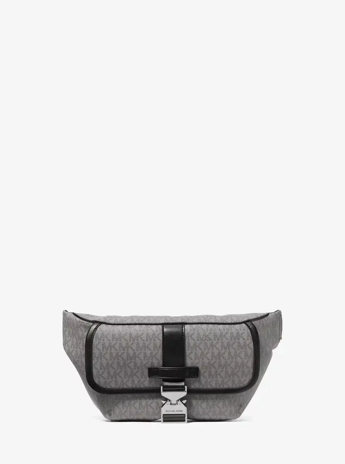 Michael Kors Mens MK Monospalla Hudson con logo - Grigio - Michael Kors