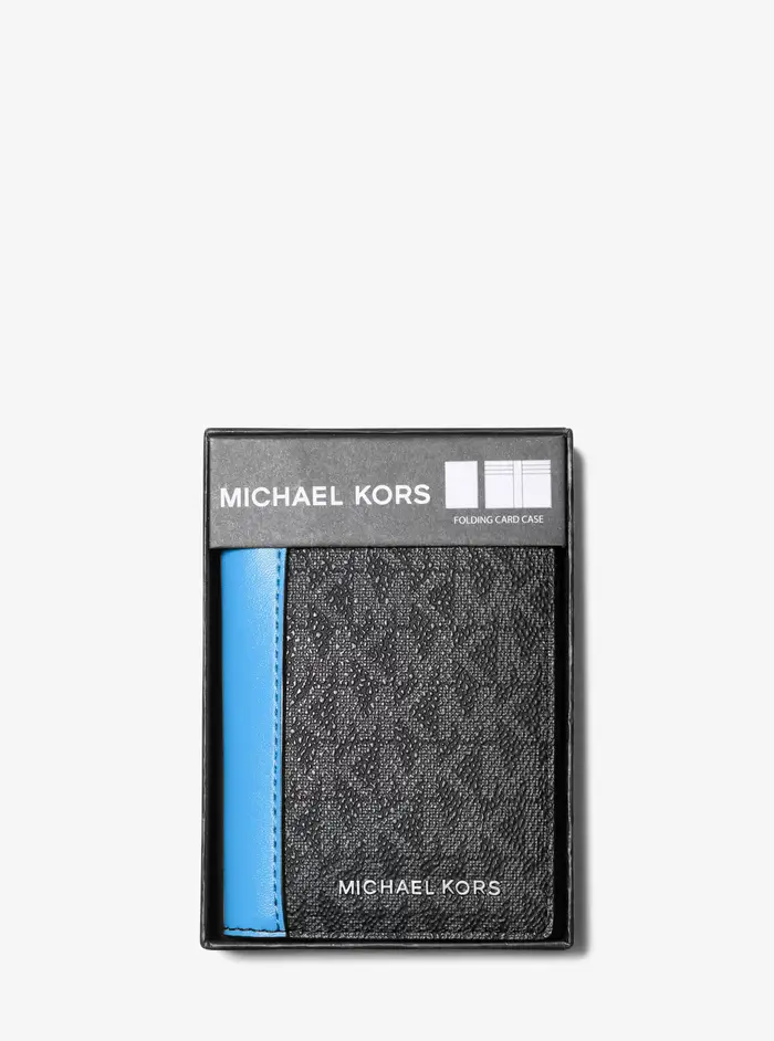Michael Kors Mens Porta carte di credito Blu 3326438