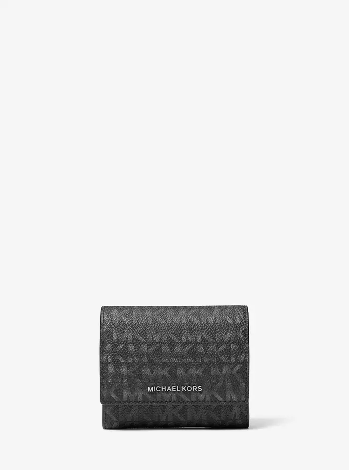 Michael Kors Mens MK Portafoglio Hudson con logo - Nero - Michael Kors