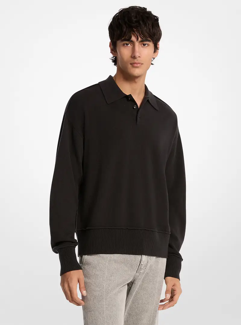 Michael Kors Mens MK Pullover in lana - Nero - Michael Kors