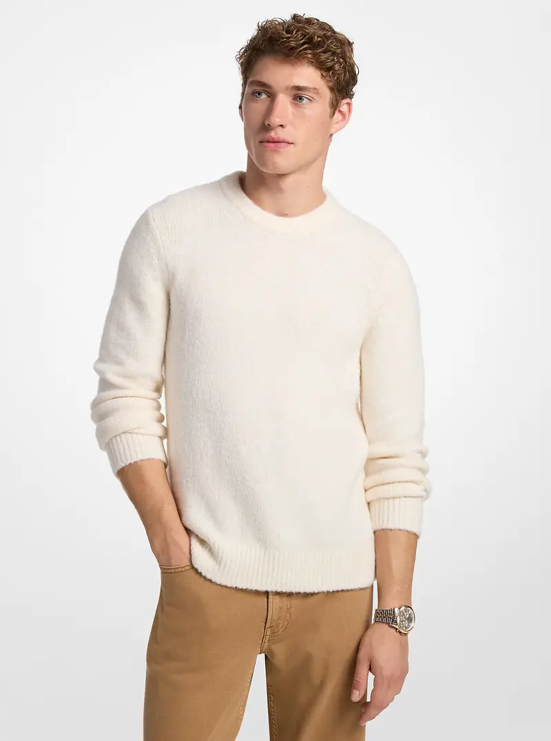 MK Pullover in misto nylon - Naturale - Michael Kors