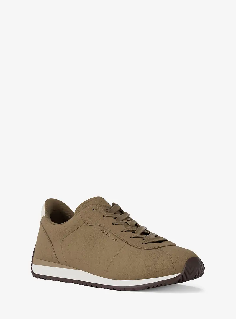 Michael Kors Mens MK Sneaker Rhodes in pelle scamosciata - Naturale - Michael Kors