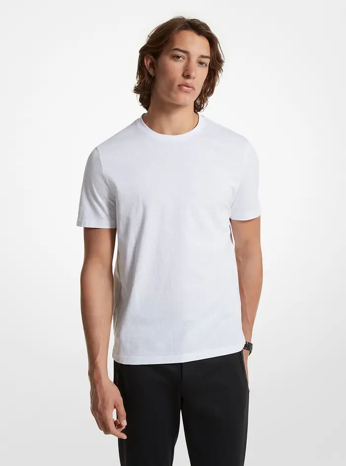 Michael Kors Mens T-shirt Bianco 931545