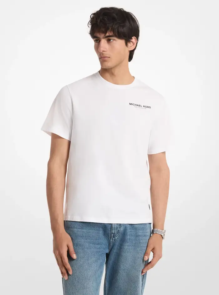 Michael Kors Mens T-shirt Bianco 4843834