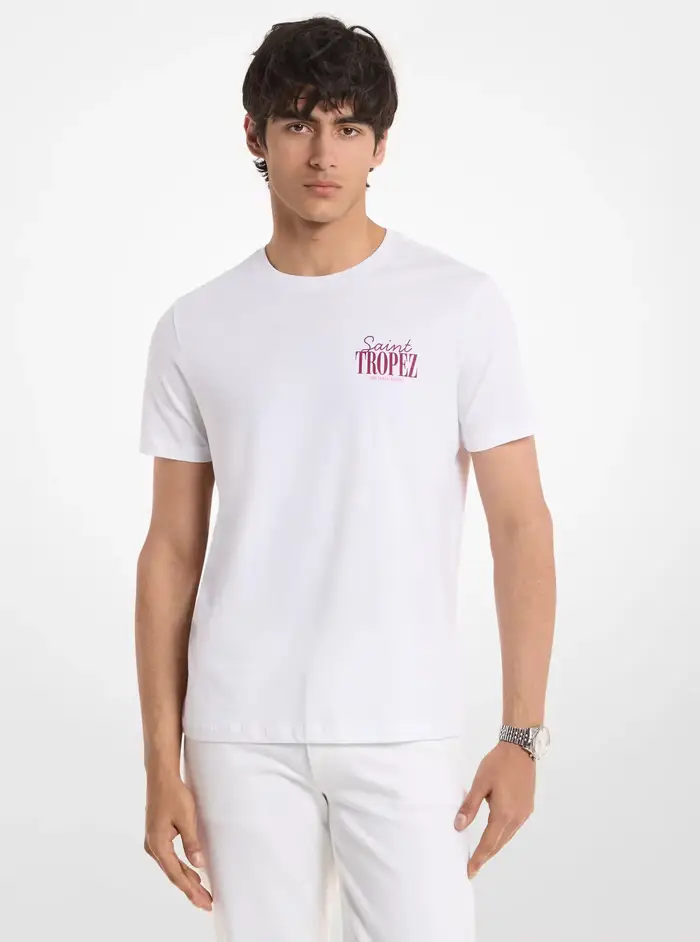 Michael Kors Mens T-shirt Bianco 4843833