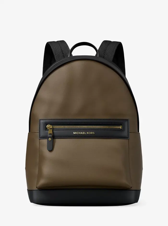 Michael Kors Mens MK Zaino in nylon Jet Set - Verde - Michael Kors