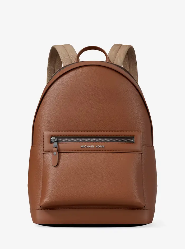 Michael Kors Mens MK Zaino Jet Set in pelle martellata - Marrone - Michael Kors