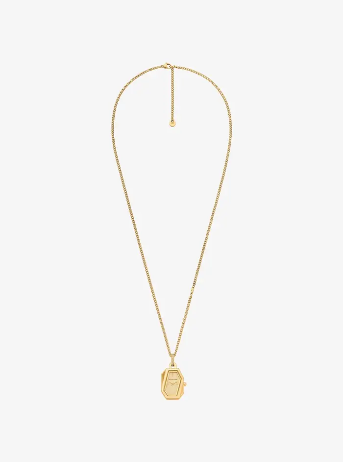 Michael Kors MK Collana Suri tonalità oro con orologio - Oro